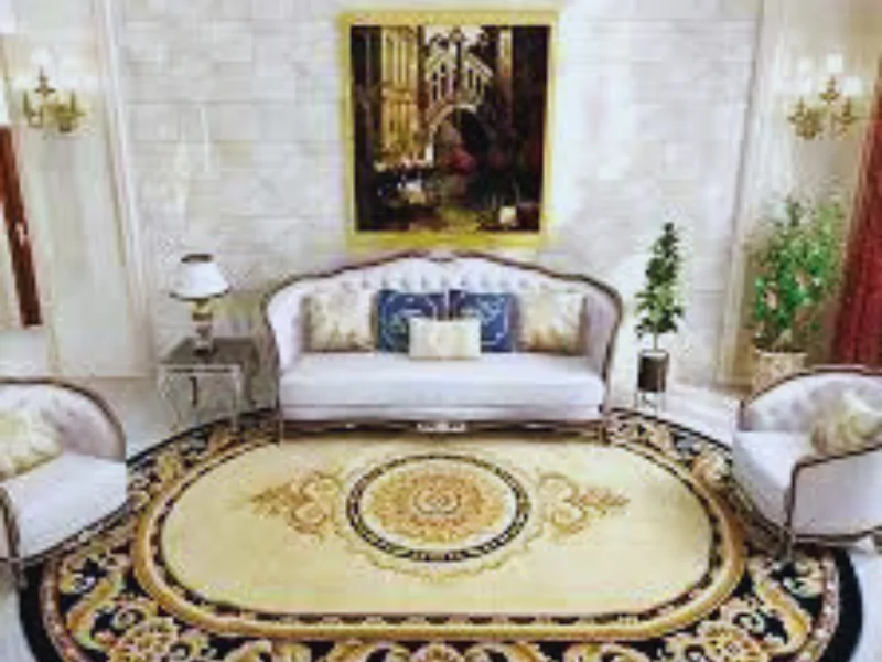 Oval area rug