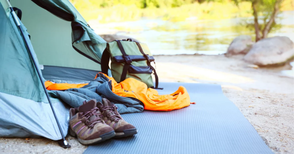 Water-resistant camping mats